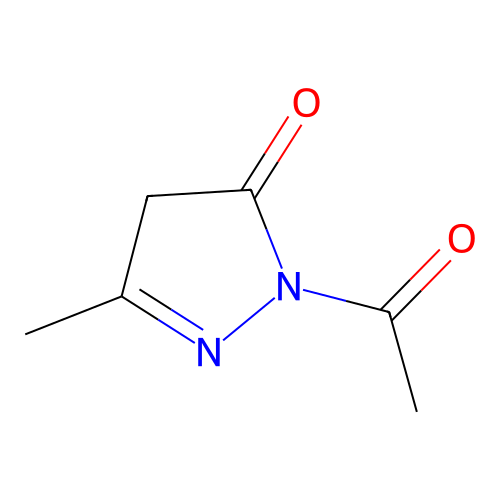 2-Pyrazolin-5-one, 1-acetyl-3-methyl- structure