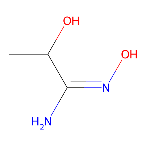 (1E)-N',2-dihydroxypropanimidamide structure