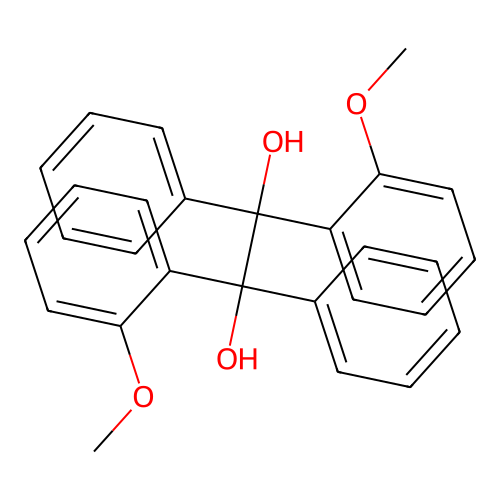 1,2-Bis(2-methoxyphenyl)-1,2-diphenyl-1,2-ethanediol structure