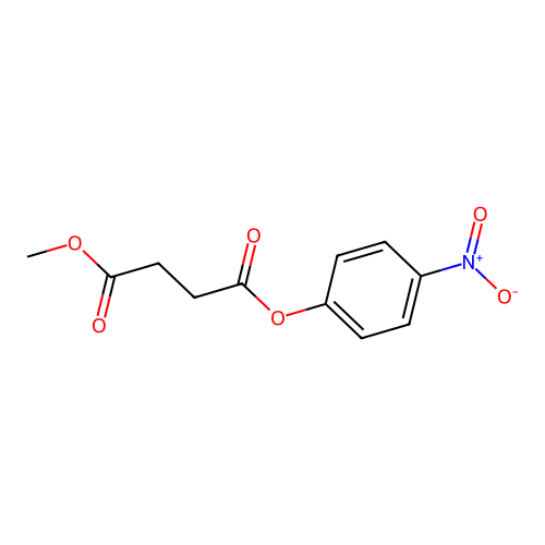 1-O-methyl 4-O-(4-nitrophenyl) butanedioate structure