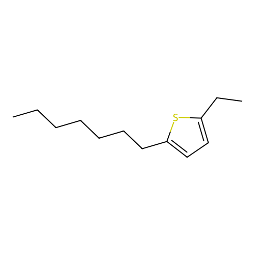 Thiophene, 2-ethyl-5-heptyl- structure