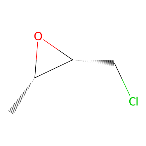 cis-2-(Chloromethyl)-3-methyloxirane structure