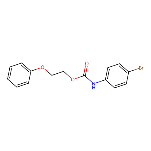 2-Phenoxyethyl 4-bromophenylcarbamate structure