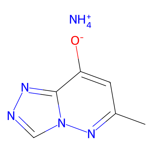 1,2,4-Triazolo(4,3-b)pyridazin-8-ol, 6-methyl-, ammonium salt (1:1) structure