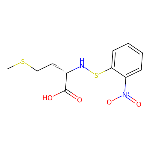 L-Methionine, N-[(2-nitrophenyl)thio]- structure