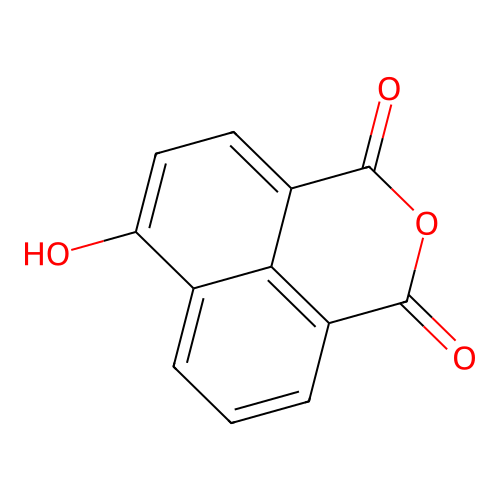 4-Hydroxy-1,8-naphthalenedicarboxylic anhydride structure