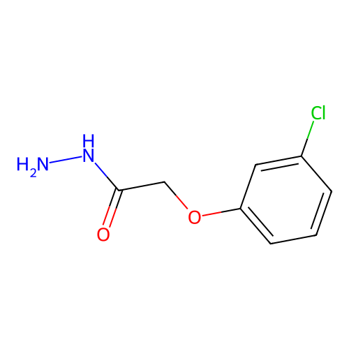 2-(3-Chlorophenoxy)acetohydrazide structure