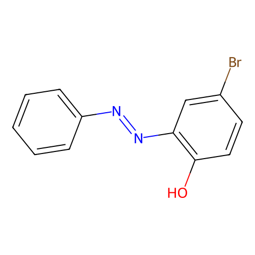 4-bromo-2-[(E)-phenyldiazenyl]phenol structure