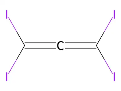 1,1,3,3-Tetraiodopropa-1,2-diene structure