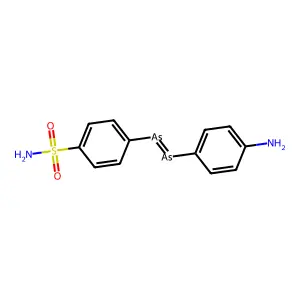 4-(4-Aminophenyl)arsanylidenearsanylbenzenesulfonamide structure