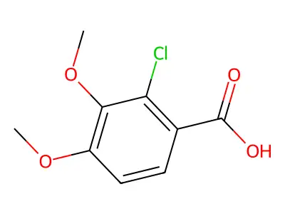 2-Chloro-3,4-dimethoxybenzoic acid structure