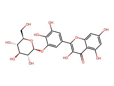 Myricetin 3'-glucoside structure