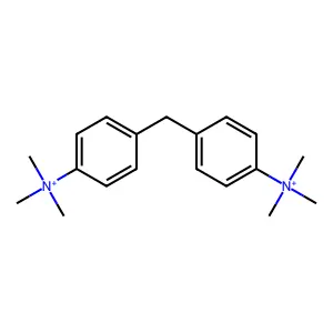 4,4'-Methylenebis(N,N,N-trimethylanilinium) structure