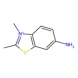 2,3-Dimethyl-1,3-benzothiazol-3-ium-6-amine structure