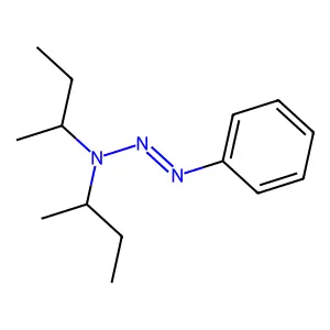 (1E)-3,3-Di(butan-2-yl)-1-phenyltriaz-1-ene structure
