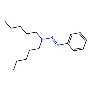 N-Pentyl-N-phenyldiazenyl-pentan-1-amine structure