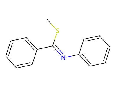 methyl N-phenylbenzenecarboximidothioate structure