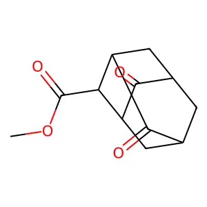 2-Adamantanecarboxylic acid, 4,8-dioxo-, methyl ester structure