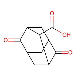 4,8-Dioxo-2-adamantanecarboxylic acid structure