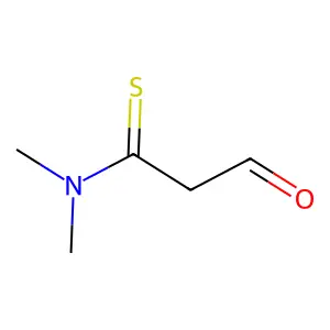 Propanethioamide, N,N-dimethyl-3-oxo- structure