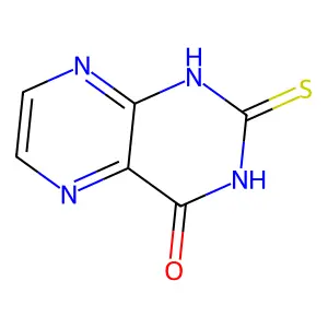 2-Mercaptopteridin-4-ol structure