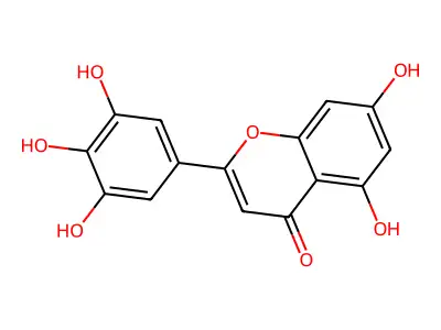 三粒小麦黄酮 structure