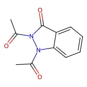 3-Indazolinone, 1,2-diacetyl- structure