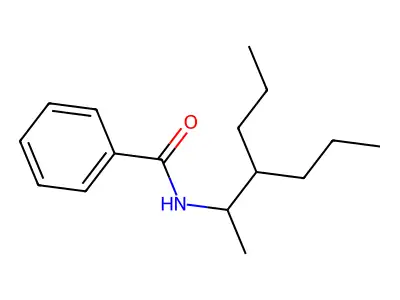 Benzamide, N-(1-methyl-2-propylpentyl)- structure
