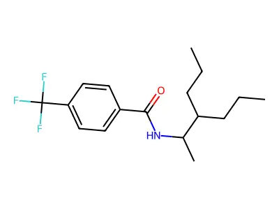 Benzamide, N-(1-methyl-2-propylheptyl)-4-trifluoromethyl- structure
