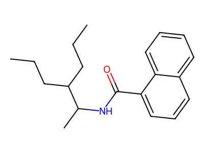 N-(3-Propylhexan-2-yl)naphthalene-1-carboximidic acid structure