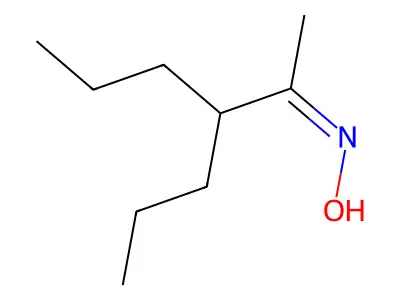 N-(3-propylhexan-2-ylidene)hydroxylamine structure