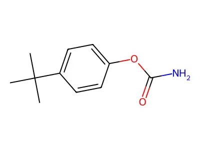 Phenol, p-tert-butyl-, carbamate structure