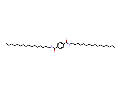 1,4-Benzenedicarboxamide, N,N'-dihexadecyl- structure