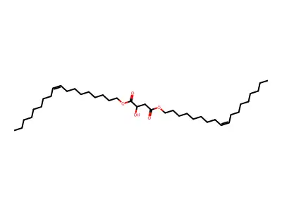 Bis(octadec-9-enyl) 2-hydroxybutanedioate structure
