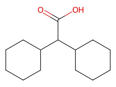 Dicyclohexylacetic acid structure