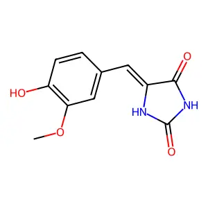 5-Vanillylidenehydantoin structure