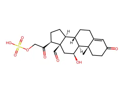 醛固酮21-硫酸盐 structure