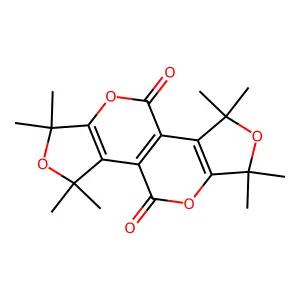 1,1,3,3,6,6,8,8-Octamethyl-1,3,6,8-tetrahydrofuro[3,4-b]furo[3',4':5,6]pyrano[3,4-d]pyran-4,9-dione structure