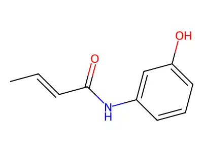 2-Butenamide,N-(3-hydroxyphenyl)- structure