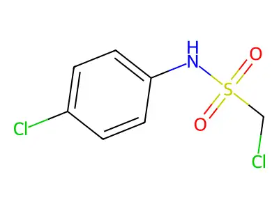 Methanesulfonamide, 1-chloro-N-(4-chlorophenyl)- structure
