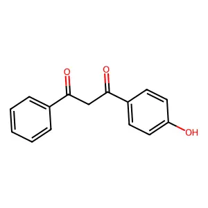 1-(4-Hydroxyphenyl)-3-phenylpropane-1,3-dione structure