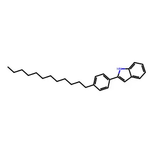 2-(4-Dodecylphenyl)indole structure