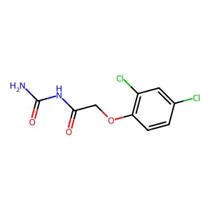 N-carbamoyl-2-(2,4-dichlorophenoxy)acetamide structure