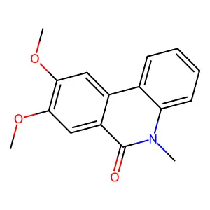 8,9-dimethoxy-5-methylphenanthridin-6-one structure