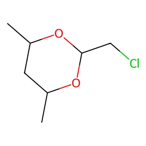 (4R,6S)-2-(chloromethyl)-4,6-dimethyl-1,3-dioxane structure