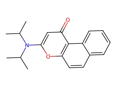 1H-Naphtho(2,1-b)pyran-1-one, 3-(bis(1-methylethyl)amino)- structure