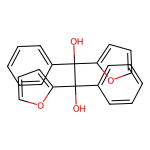 1,2-Di(furan-2-yl)-1,2-diphenylethane-1,2-diol structure