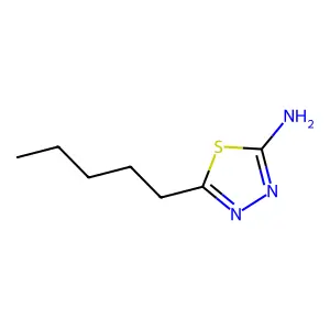 5-Pentyl-1,3,4-thiadiazol-2-amine structure
