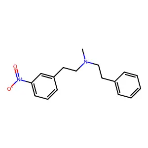 Benzeneethanamine, N-methyl-3-nitro-N-(2-phenylethyl)- structure
