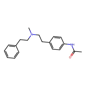Acetamide, N-[4-[2-[methyl(2-phenylethyl)amino]ethyl]phenyl]- structure